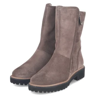 Paul Green Stiefeletten  Braun - Gr. 37 -  Leder und Textil