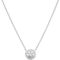 Fossil Collier Fossil Damen-Kette 925er Silber Perlmutt