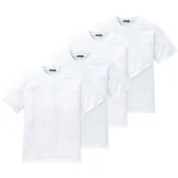 Schiesser T-Shirt Essentials (4-tlg) Rundhals-Ausschnitt