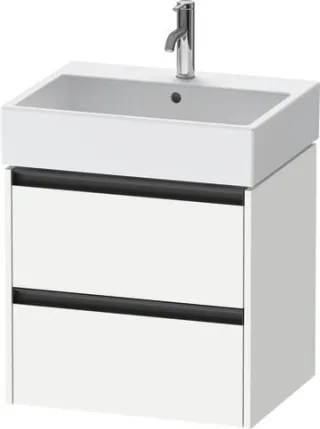 Duravit Ketho.2 Waschtischunterbau wandhängend Weiß Matt 584x460x549 mm - K25275018180000 K25275018180000