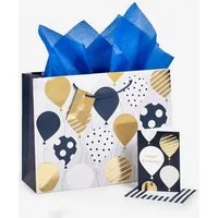 Next Geschenkpapier Ballons Geschenktasche und Karte im Set, (1St)