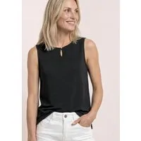 STREET ONE Shirttop U-Boot-Ausschnitt mit Cut-Out-Detail
