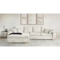 Home affaire Ecksofa Katja L-Form, B: 325 cm - OTTO. Verlässliche Qualität., Bettfunktion, Bettkasten & 4 Zierkissen