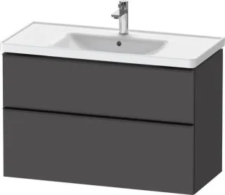 Duravit D-Neo Waschtischunterbau wandhängend Graphit Matt 984x452x625 mm - DE43560BD490000 DE43560BD490000