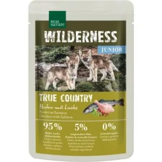 REAL NATURE WILDERNESS Nassfutter Hund, Junior, True Country Huhn mit Lachs 24x100 g