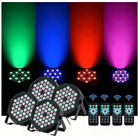 WILGOON LED Discolicht 36W Disco Partylicht DMX PAR Can Licht RGB Bühnenlicht Party DJ Show, LED fest integriert, RGB, 36 LEDs RGB Bühnenlicht, Discolicht Scheinwerfer Beleuchtung für DJ