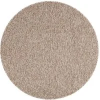 Tapiso Teppich NIZZA, rund, Höhe: 6 mm, Wohnzimmer, Schafzimmer, Einfarbig