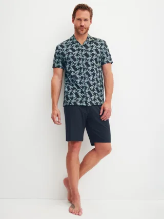 CALIDA - HERREN Pyjama kurz dark sapphire - Gr. - XXL