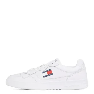 Tommy Jeans - Cupsole-Ledersneaker weiß - Gr. - 41