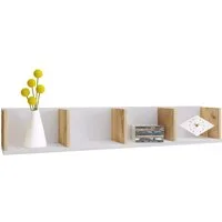 VCM Wandregal Holz Wandregal Hängeregal Wandboard Regal Honsa, 1-tlg., 15x97x17cm CD DVD Aufbewahrung