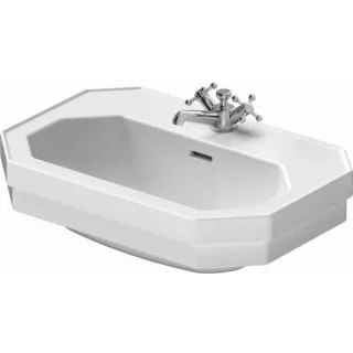 Duravit Serie 1930 Waschtisch 0438600000 mit Überlauf, 1 Hahnloch, weiß