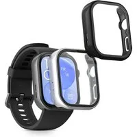 kwmobile Smartwatch-Hülle 2x Glas Hülle für Huawei Watch Fit 3, Schutzhülle Fullbody Fitnesstracker Case Set aus Glas