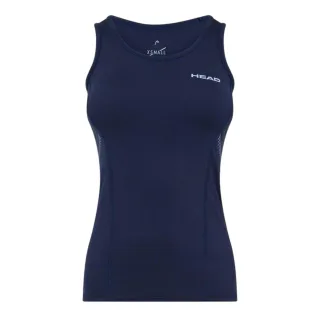 Head - Ärmelloses Oberteil für Damen, Runder Auschnitt, Jersey, Schmal (Blau)