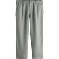 Next Leinenhose Signature Relaxed Fit Hose mit Fischgrätmuster (1-tlg)