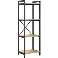 vidaXL Bücherregal Bücherregal 40 x 30 x 119 cm Holzwerkstoff Sonoma-Eiche, 1-tlg.
