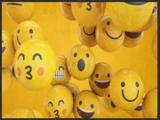 Fussmatte Smiley 4959 | Größe: 60 cm x 45 cm
