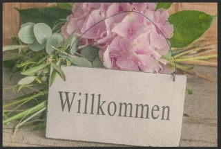 Fussmatte Willkommen 10171 | Größe: 60 cm x 45 cm