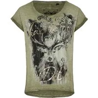 Hangowear Oversize-Shirt Trachtenshirt Yola oliv
