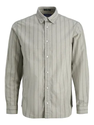 JACK&JONES - JJEHARVEY OXFORD L/S SHIRT NOOS - Gr. - XL