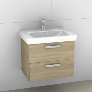 Artiqua 414 Waschtischunterschrank für Subway 2.0 7113FA, 7113FC Castello Eiche quer NB, 414-WU2L-V6 414-WU2L-V67-7134-426