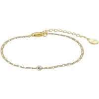 XENOX Armband Armband Damen Zarge Zirkonia Silber 18k Vergoldet XS10085G