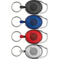 Macma Schlüsselanhänger 4x Schlüsselanhänger mit Karabiner und ausziehbarem Schlüsselring / 4
