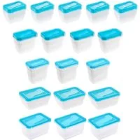 keeeper Frischhaltedose Fredo Fresh (Set,17-tlg), rechteckig, 500-2000 ml, Kunststoff, (Set, 17-tlg), lebensmittelecht, spülmaschinengeeignet, gefriergeeignet