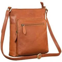 Benthill Umhängetasche Damen Echt Leder Shopper Handtasche Schultertasche Umhängetasche, Schultergurt / Umhängegurt Reißverschlussfach