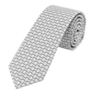 Sterlington - Krawatte Microdesign 7,0-7,5cm silber - Gr. - OS