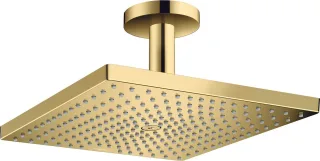 Hansgrohe Handbrause Raindance E 300 1jet PowderRain EcoSmart polished gold optic , 26251990 26251990