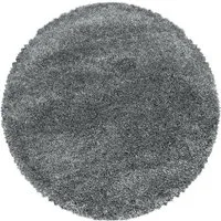 SIMPEX24 Teppich Unicolor - Einfarbig, Rund, Höhe: 30 mm, Teppich Wohnzimmer Einfarbig Shaggy Verschidene Farben und Größen
