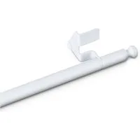 Bestlivings Klemmstange "EASY", Ø 10 mm, 1-läufig, ausdrehbar, ohne Bohren, geklemmt, Metall, für Bistrogardinen, Scheibengardinen, Dekoschals oder saisonale Deko