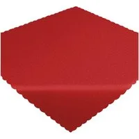 matches21 HOME & HOBBY Tischdecke Tischdecke 90 x 90 cm in Rot für Esstisch & Küche (1-tlg), Waschbares Tischtuch mit gewelltem Rand