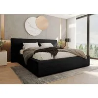 99rooms Polsterbett Tivio (Schlafzimmerbett, Polsterbett), 140–200x200 cm, Velours VOSS, mit Lattenrost & Bettkasten