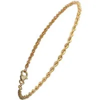 HOPLO Goldarmband Goldarmband Kordelkette hohl 2,2 mm Armkette 19 cm - 333-8 Karat Gold, Made in Germany