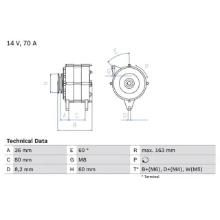 Bosch Lichtmaschine Ford Escort Fiesta Orion Land Rover Discovery