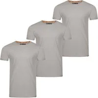 riverso T-Shirt Herren Basic Shirt RIVLenny Regular Fit (3-tlg) Kurzarm Tee Shirt mit Rundhalsausschnitt aus 100% Baumwolle