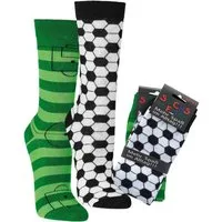 Wowerat Freizeitsocken 2 Paar Fun Socken, Spaß mit Socken, Fußball Motive, für Damen & Herren