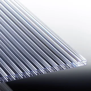 Polycarbonat Stegplatten | Polyclear | 16 mm | Breite 1200 mm | glasklar