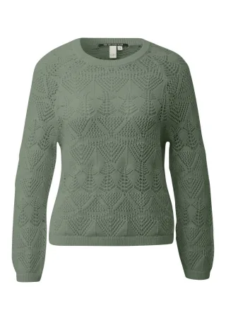 Q/S designed by - Strickpullover grün - Gr. - XXL