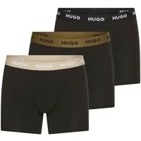 HUGO Boxer BOXERBR TRIPLE (Packung, 3-St., 3er) mit elastischem Bund