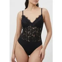 Elara Blusentop — Damen Spitzenbody mit Corsagen-Details und verstellbaren Trägern