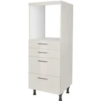 nobilia® Herdumbauschrank "Flash", mit Schubkästen und Auszügen, vormontiert, Breite/Höhe: 60/167,8 cm