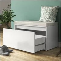 Vicco Schuhbank Iker, Weiß, 80 x 45 cm (1-St)