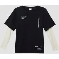 s.Oliver Langarmshirt T-Shirt Jersey-Longsleeve in Layering-Optik