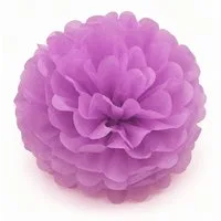 Creativery Pompon, Pompon 20cm Papier 1 Stück Helllila