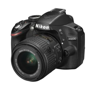 Nikon D3200 [24MP Live View Full HD 29"] schwarz inkl. AF-S DX 18-55mm 1:35-56G VR II Objektiv
