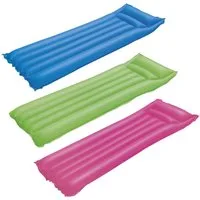Bestway Luftmatratze Matte Finish, (Packung, 1-St., 170 x 54 x 15 cm), Inkl. integriertes Kopfkissen mit 2 Luftkammern