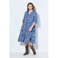 Studio Untold Midikleid Midikleid A-Line Rhomben Volants