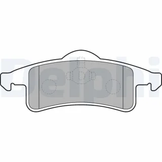 Delphi Bremsbel?ge hinten Jeep Grand Cherokee LP1558